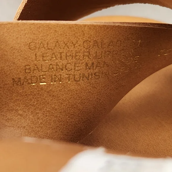 Steve Madden Platform Sandals 10 Brown Cognac Leather Galaxy Wedges New $100